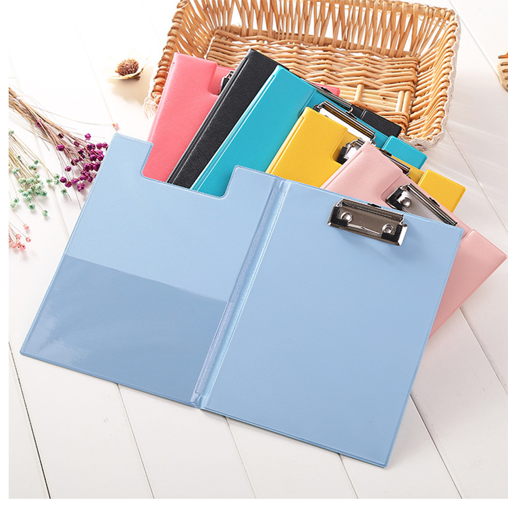 PU Leather A5 File Folder with Metal Clip 3