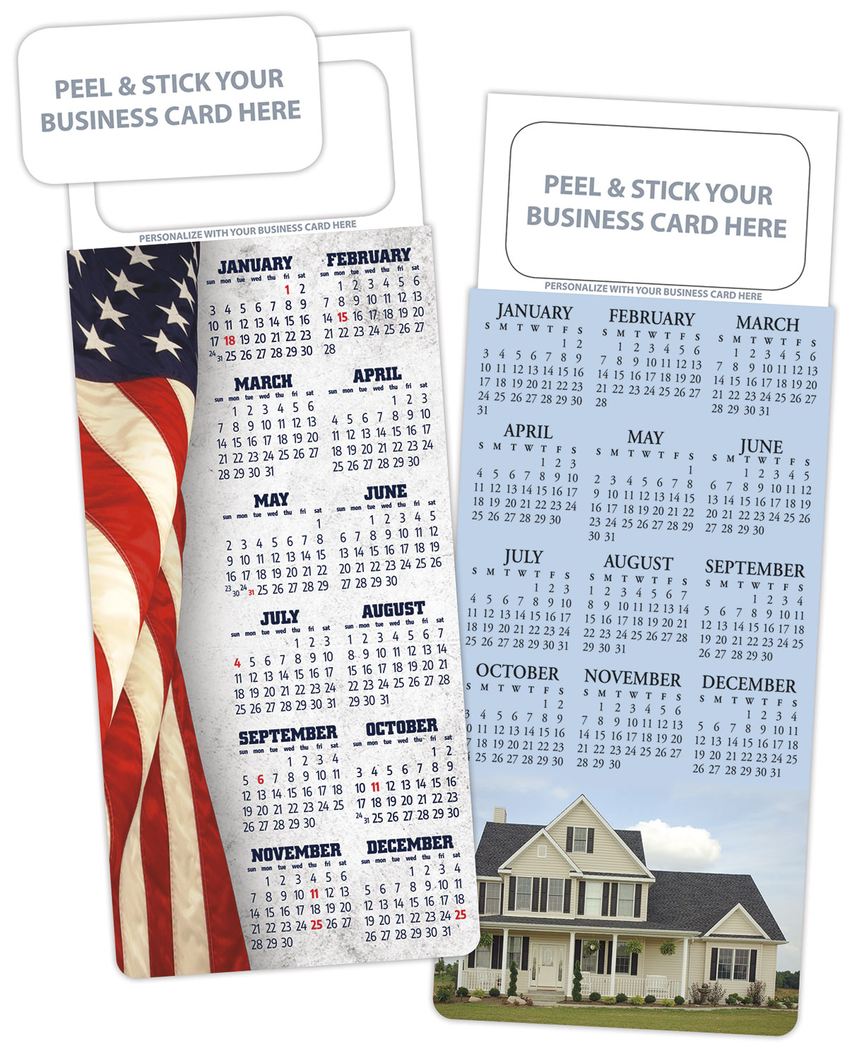 M.B.C. Stock Calendar Card -UV-Coated (1S) - 10 pt. 2