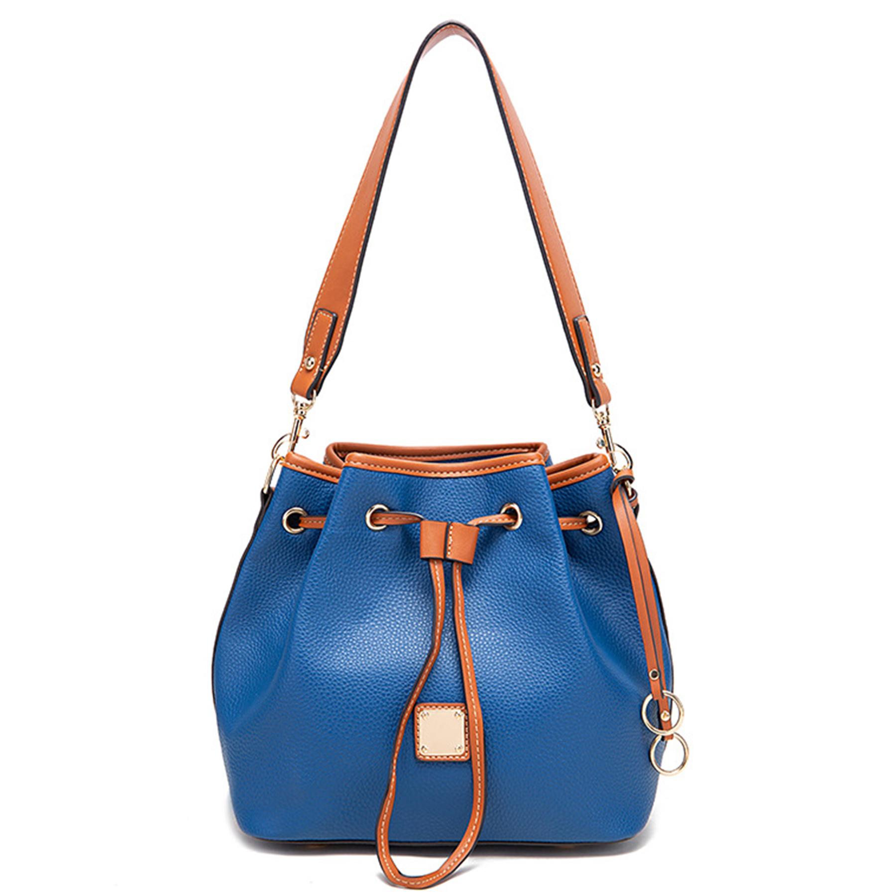 PU Large capacity cross-body bucket bag 8