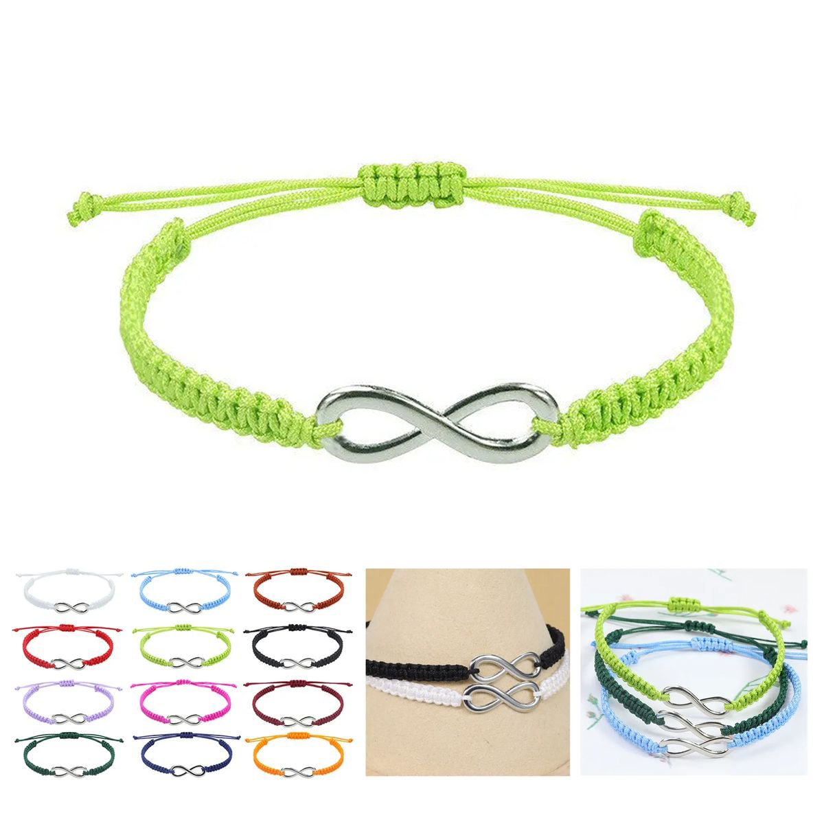 Corded Bracelet with Metal Clasp for Events 5