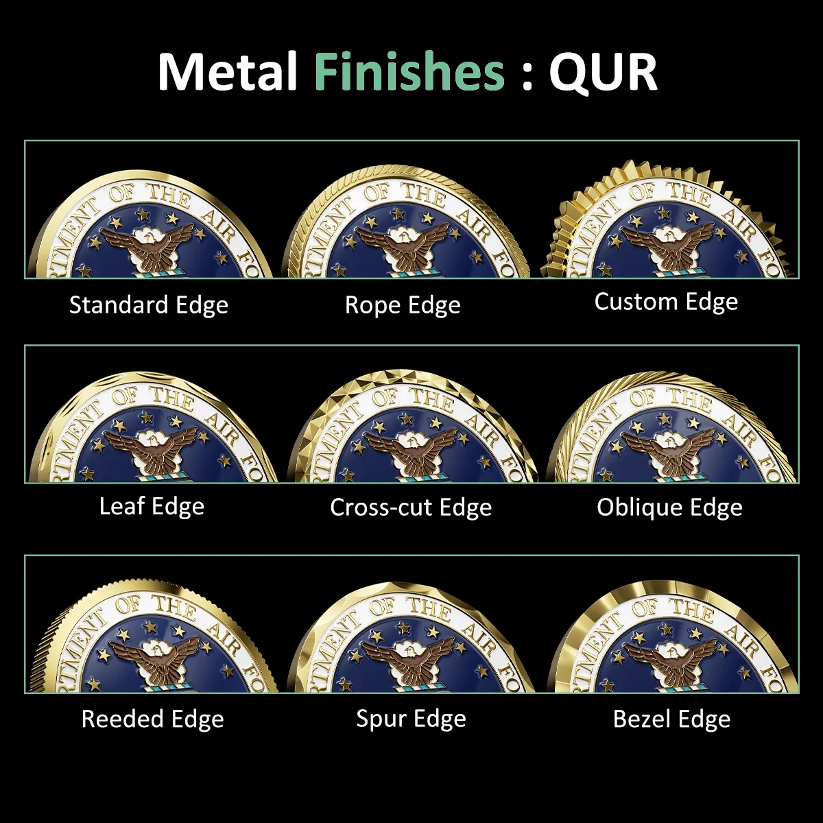 1.25" Custom Shape Hard Enamel Coins (Color Both Side) 7