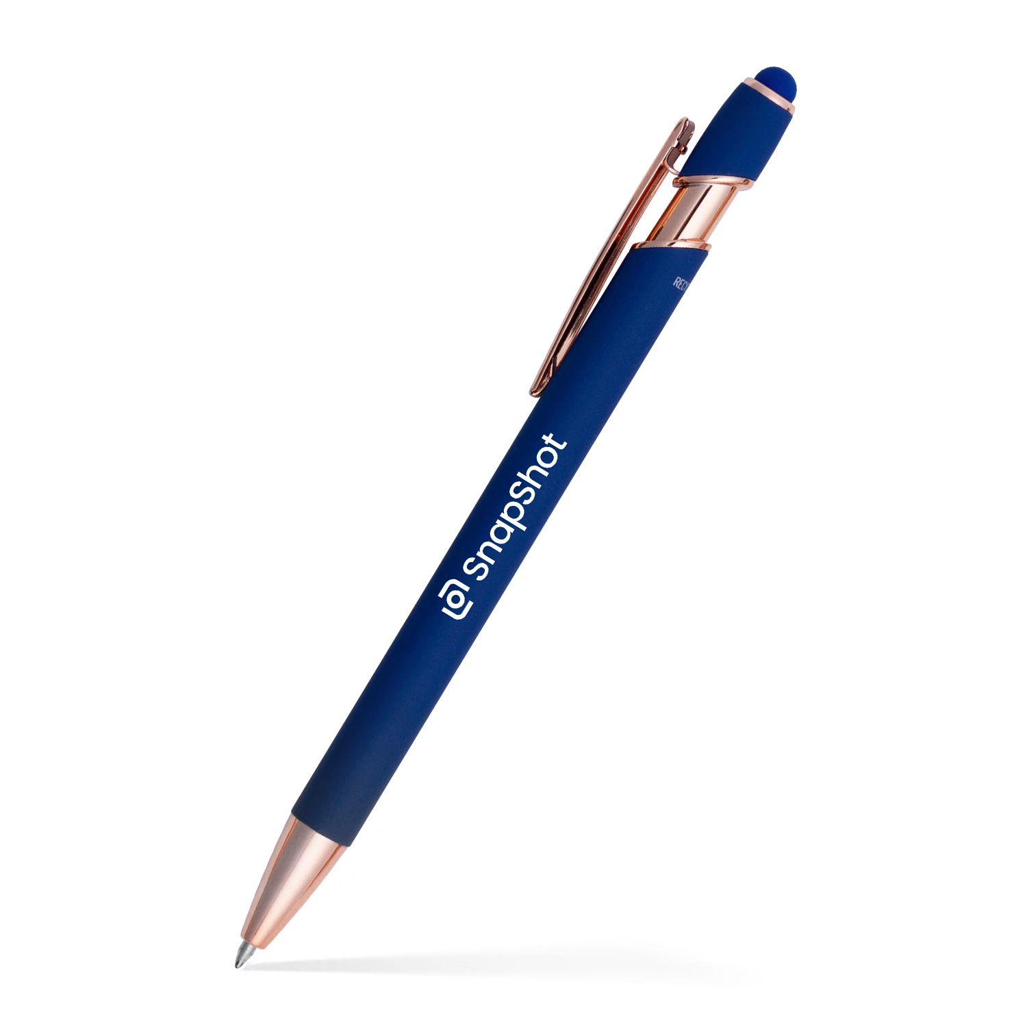 Lexi Stylus Satin Soft Touch Gel Click Pen - Rose Gold (Recycled Aluminum) 21