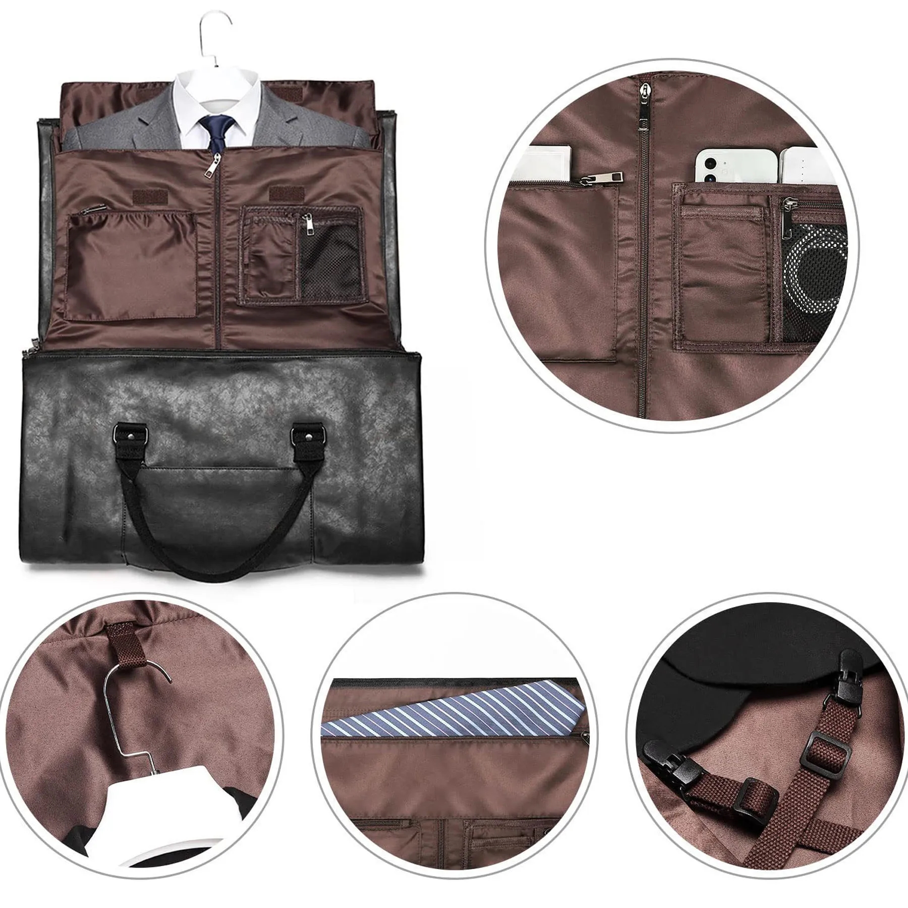 Travel Leather Luggage Bag 2