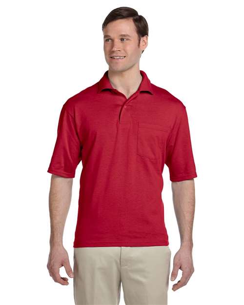 Men's SpotShield® 50/50 Polo with Pocket - 436MPR 35