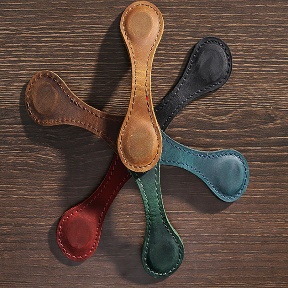 Leather Magnetic Bookmark 2