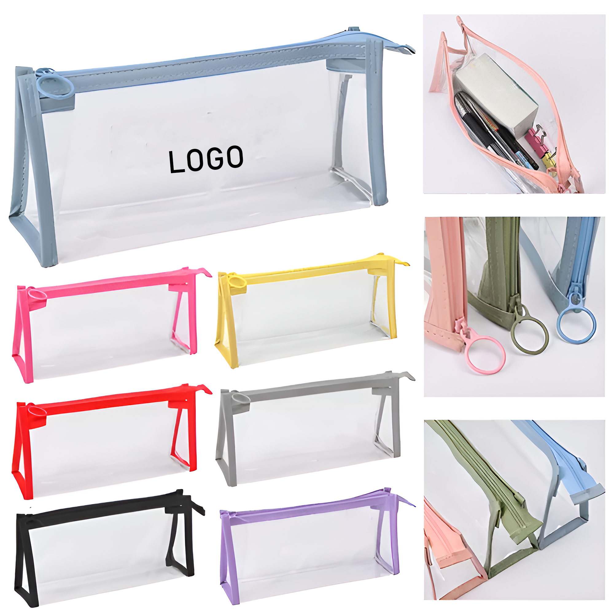 Transparent Pencil Case Stationery Storage Bag 1