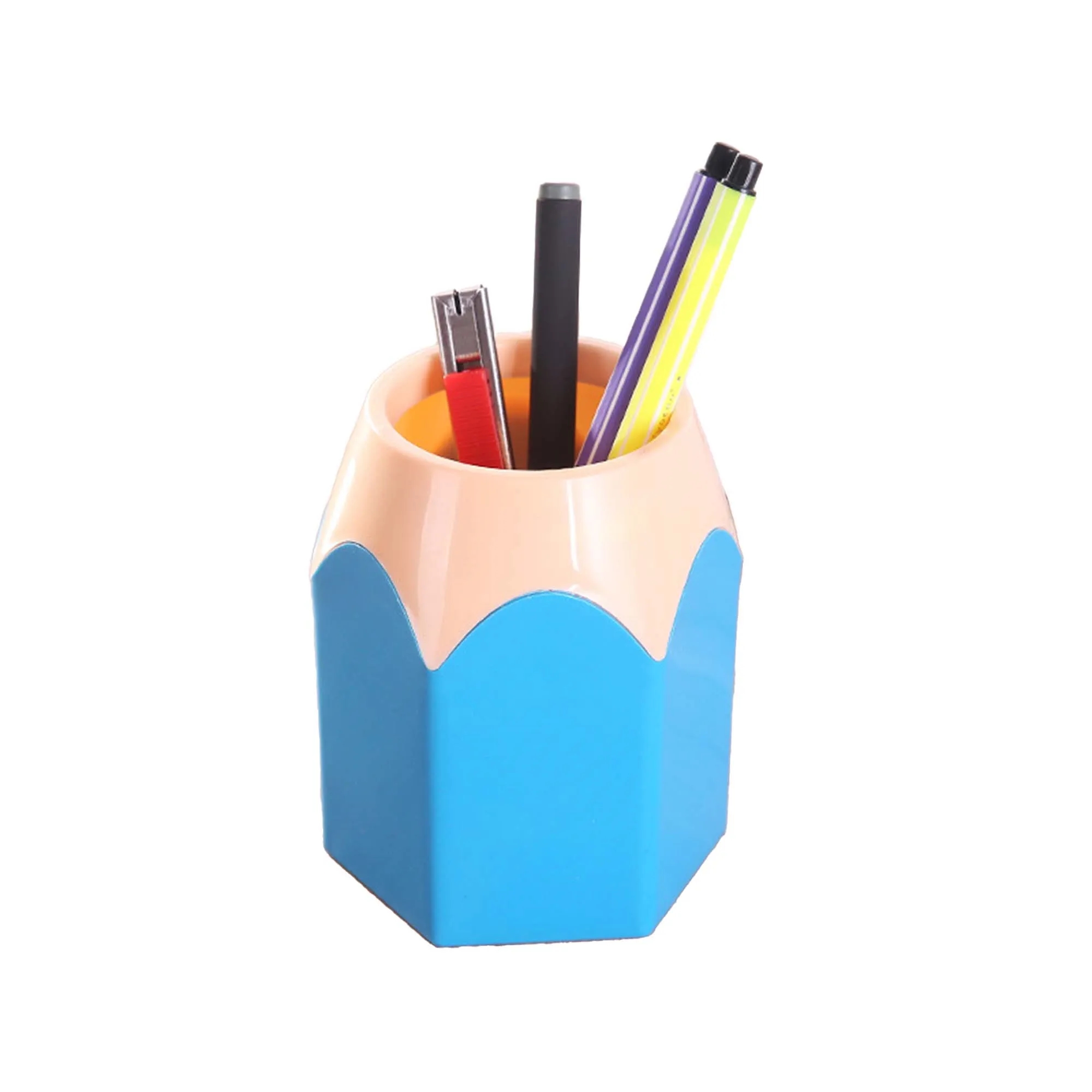 Creative Plastic Pencil-shaped Pen Holder 1
