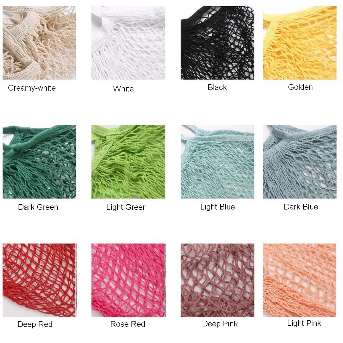 Mesh Bags Reusable Cotton for Grocery and Shopping, custom tote bag with logo imprint 5