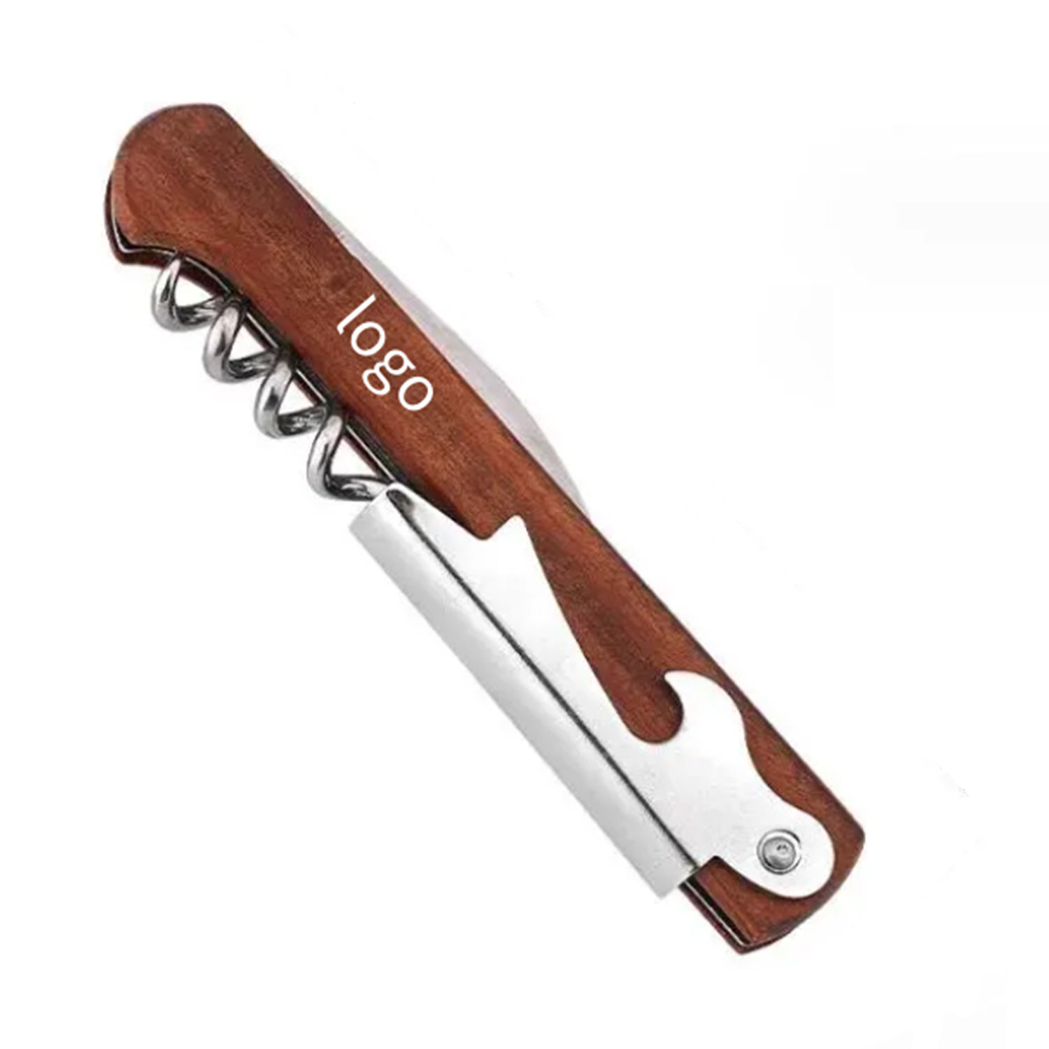 Wooden Wine and Bottle Opener with Knife 3