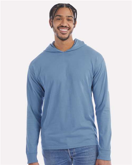Unisex Garment-Dyed Jersey Hooded Long Sleeve T-Shirt - GDH280 59