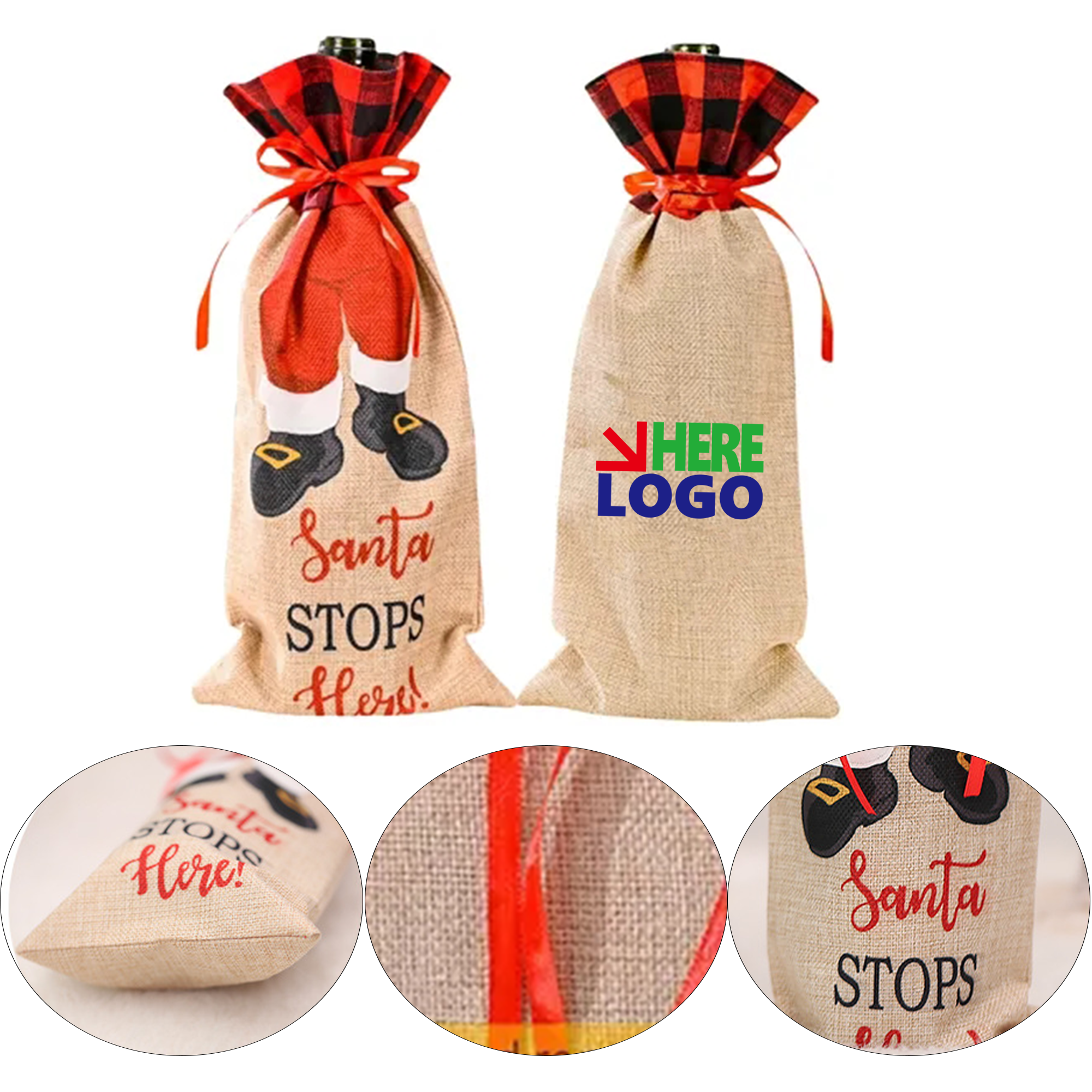 Christmas Red Wine Bag 2