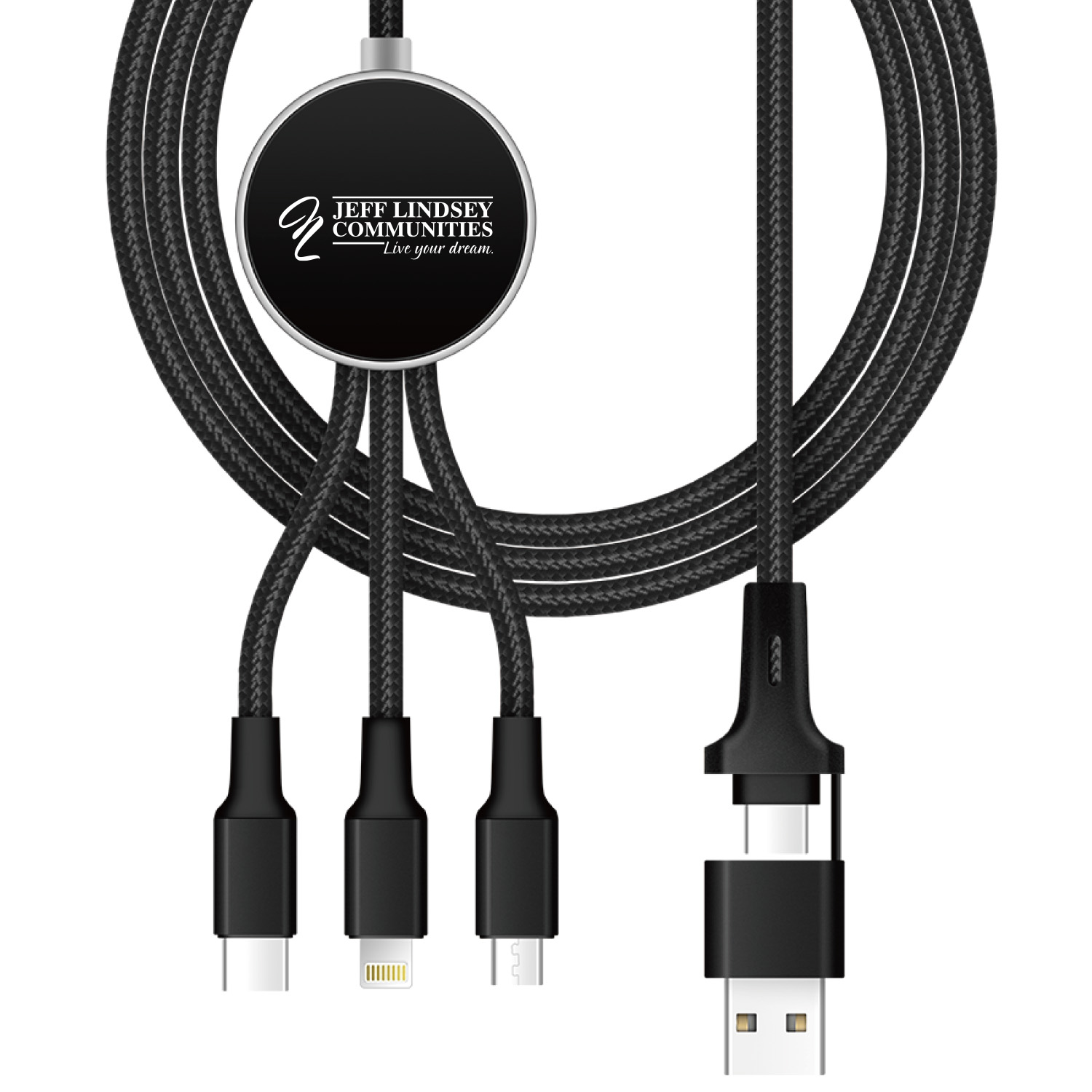 10W LED Light-Up 6-IN-1 Charging Cable 3