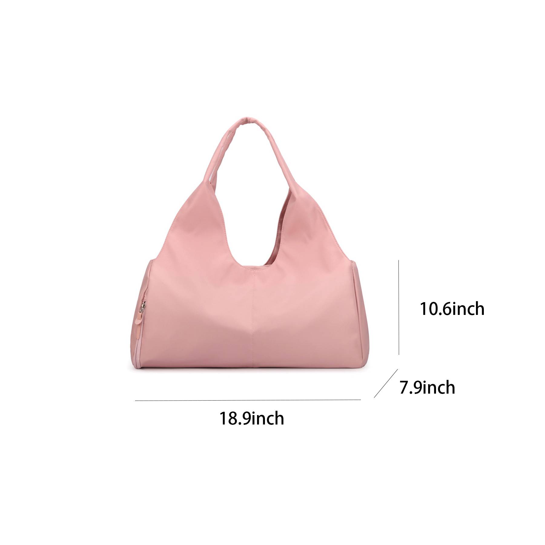Nylon sports totes bags with shoes compartment for women 8