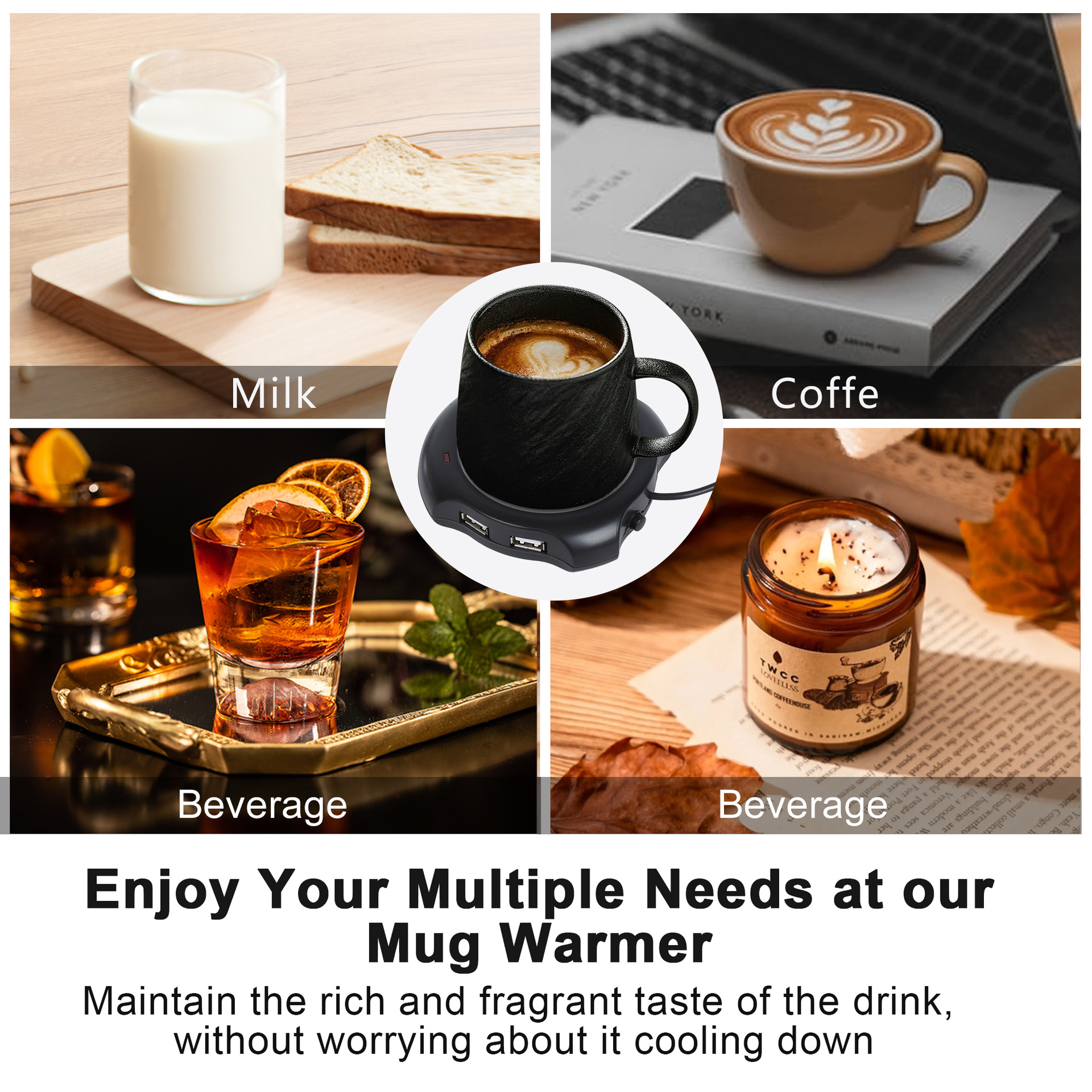 USB Powered Mug Warmer for Tea, Coffee 4