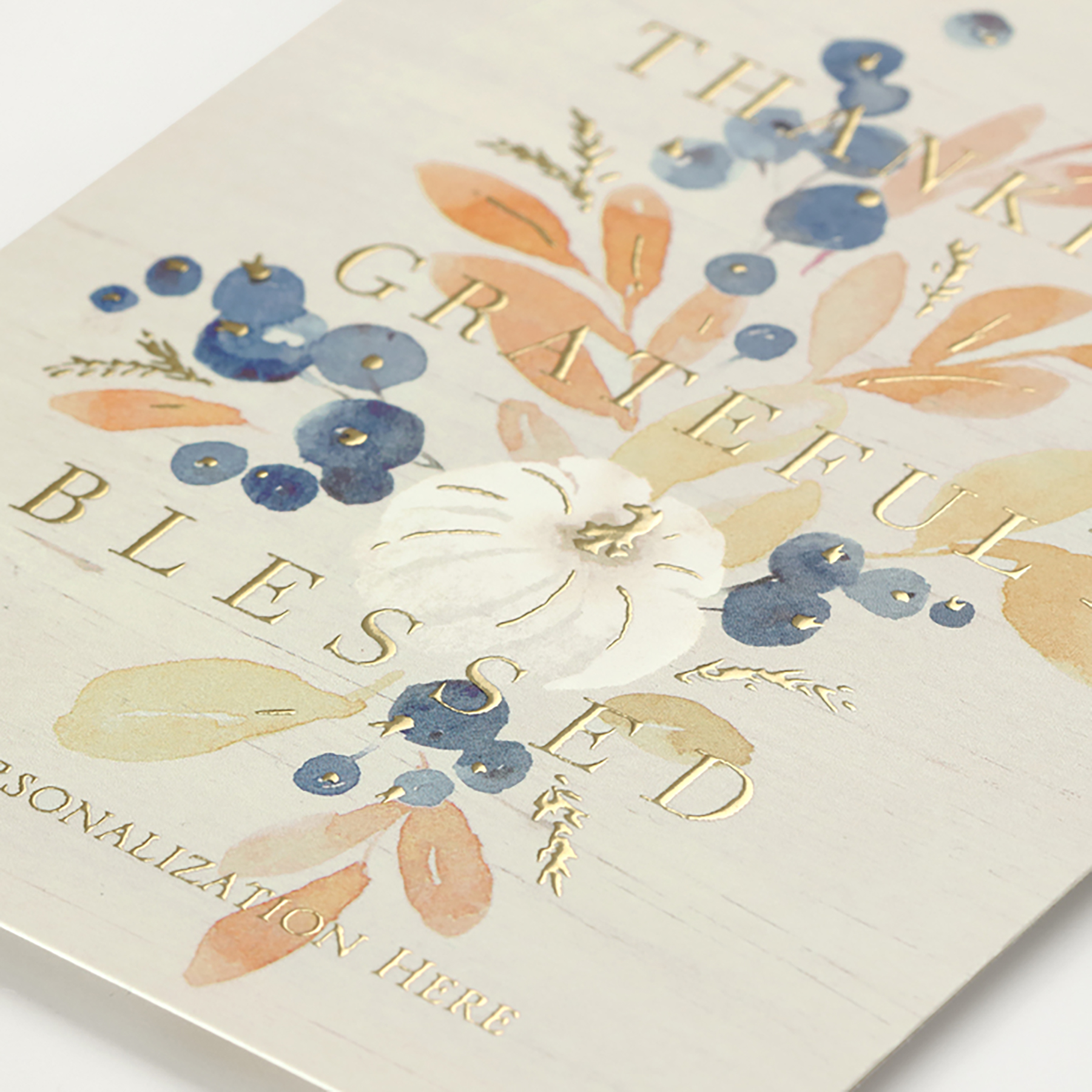 Rustic Blessings Thanksgiving Folder Card 4