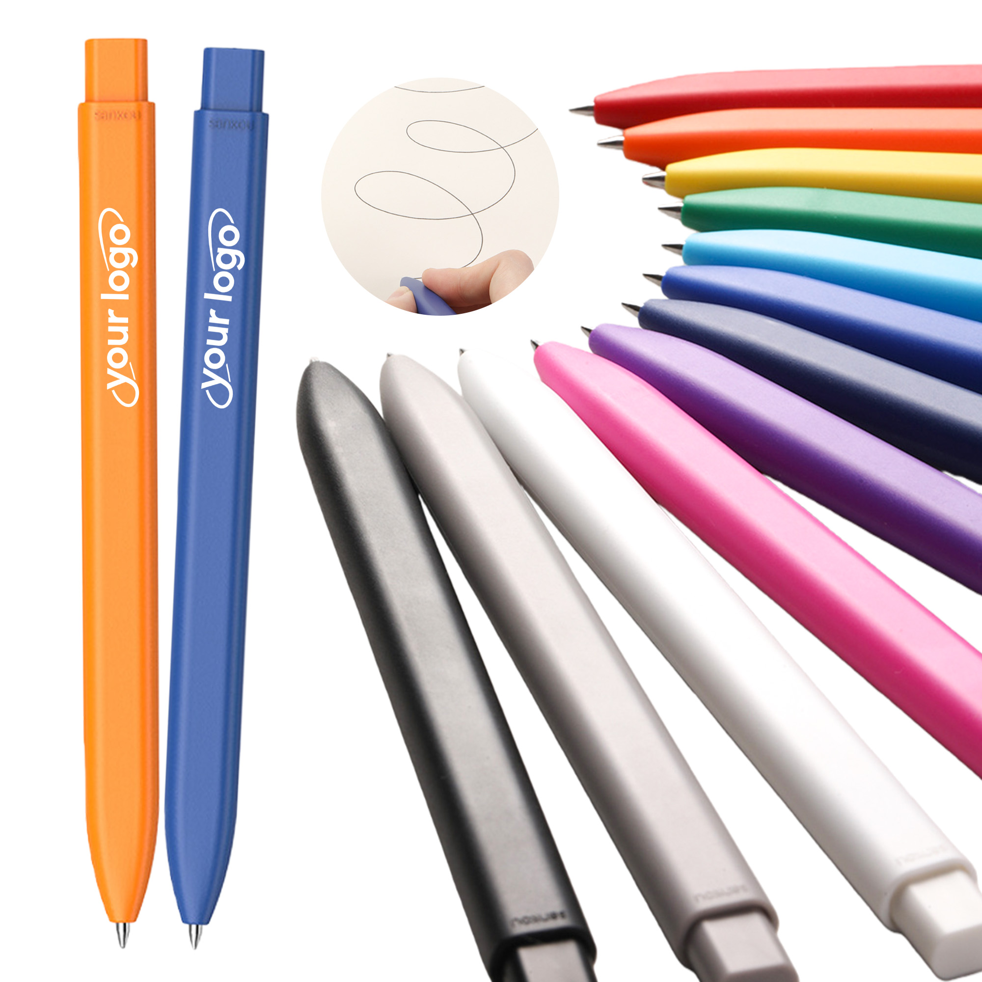 Non-Rolling Color Gel Pen 2