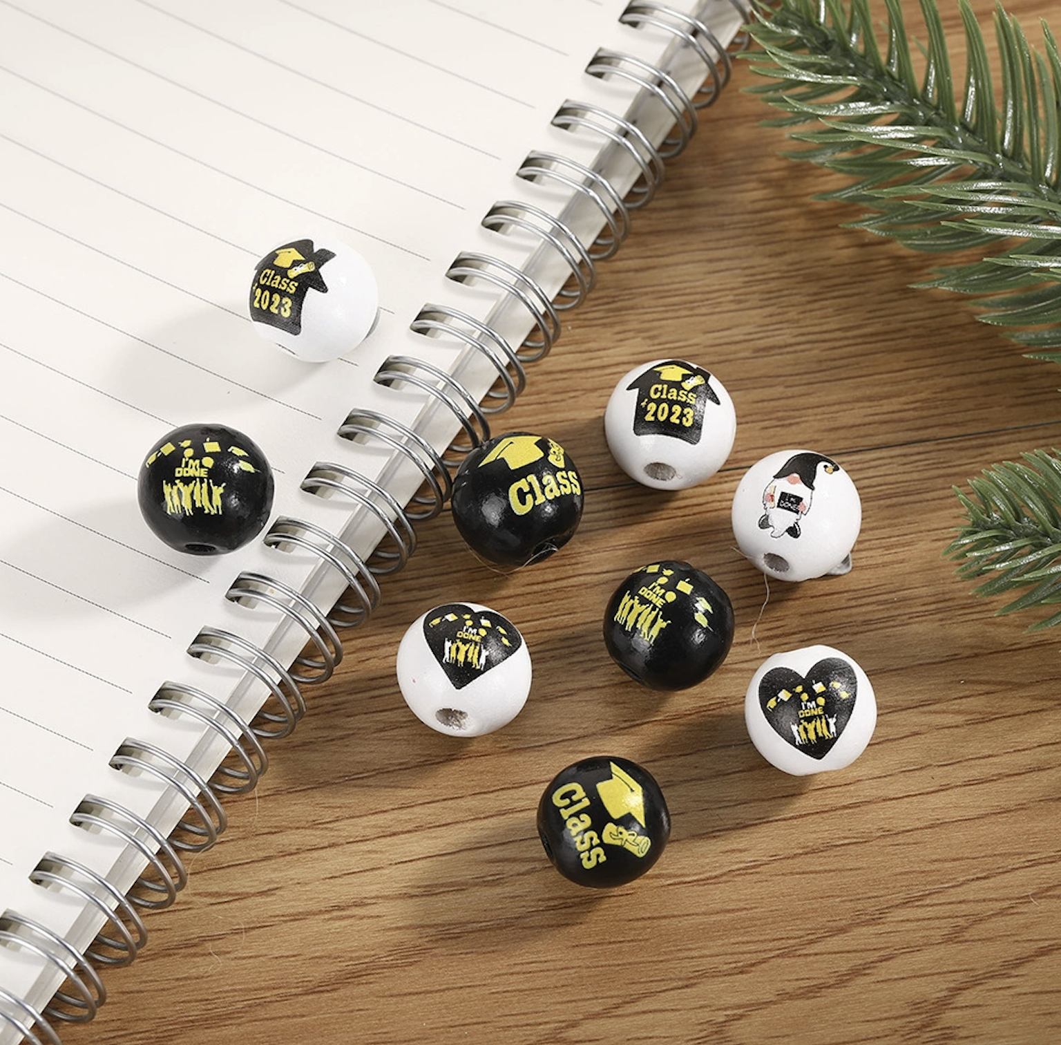 Custom 16mm Wooden Beads 1