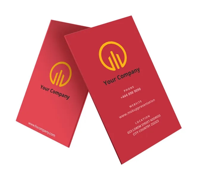 Standard Business Cards - Vertical (2" x 3.5") 3