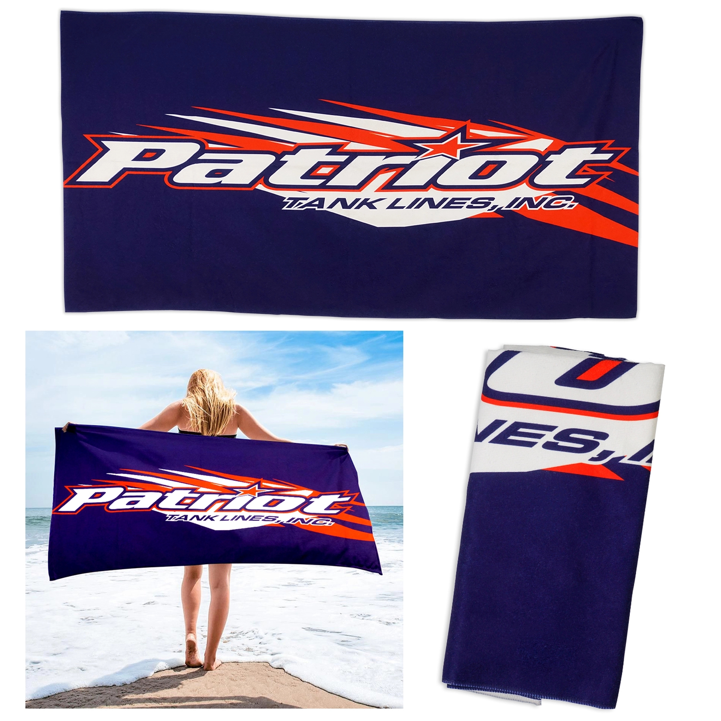 30 X 60 FULL COLOR PLUSH COTTON BEACH TOWEL