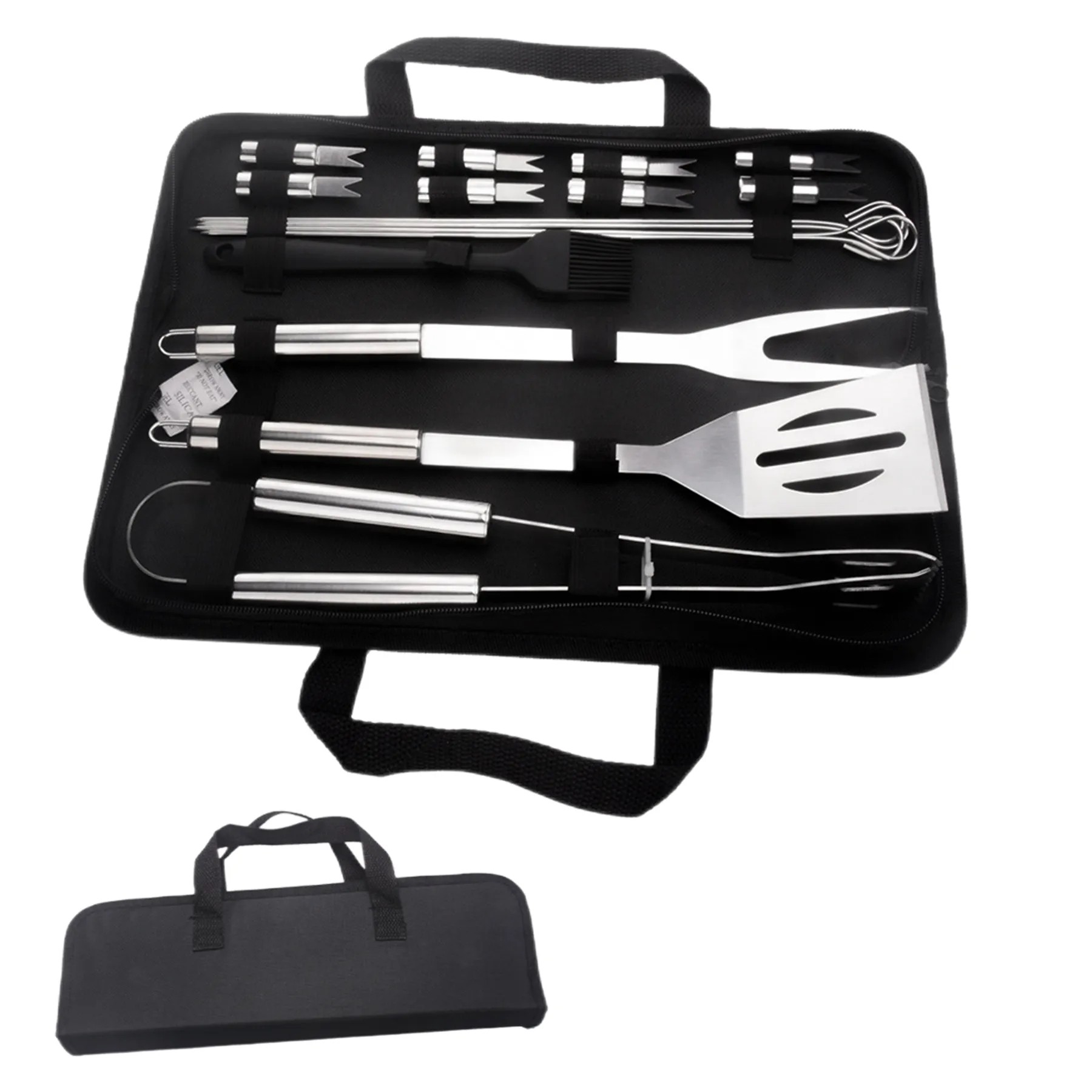 16 Bbq Grill Tools Set W/Carrying Bag 2