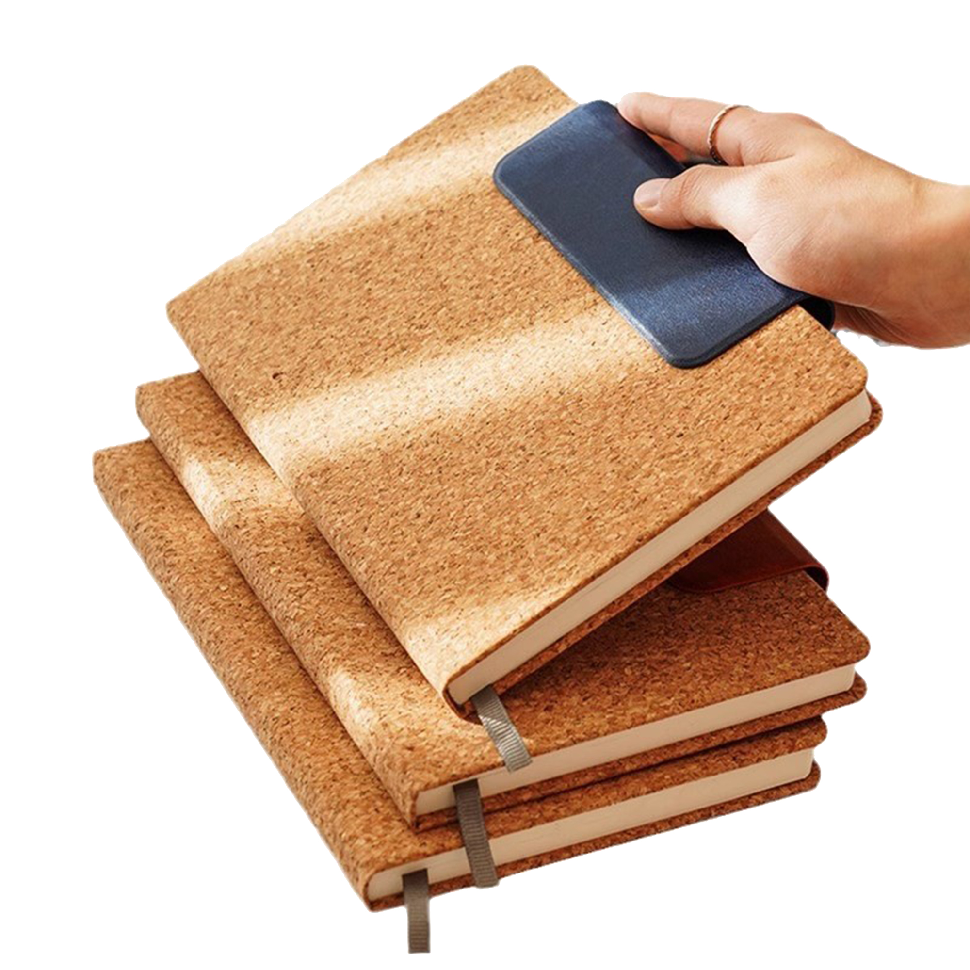 A5 Customizable Cork Texture Magnetic Notebook 7