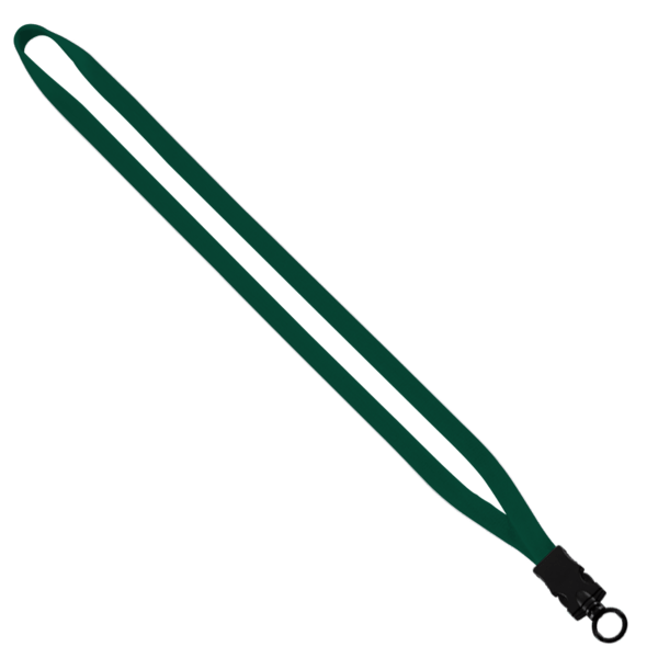 1/2" Cotton Lanyard with Plastic Snap-Buckle Release & O-Ring 18