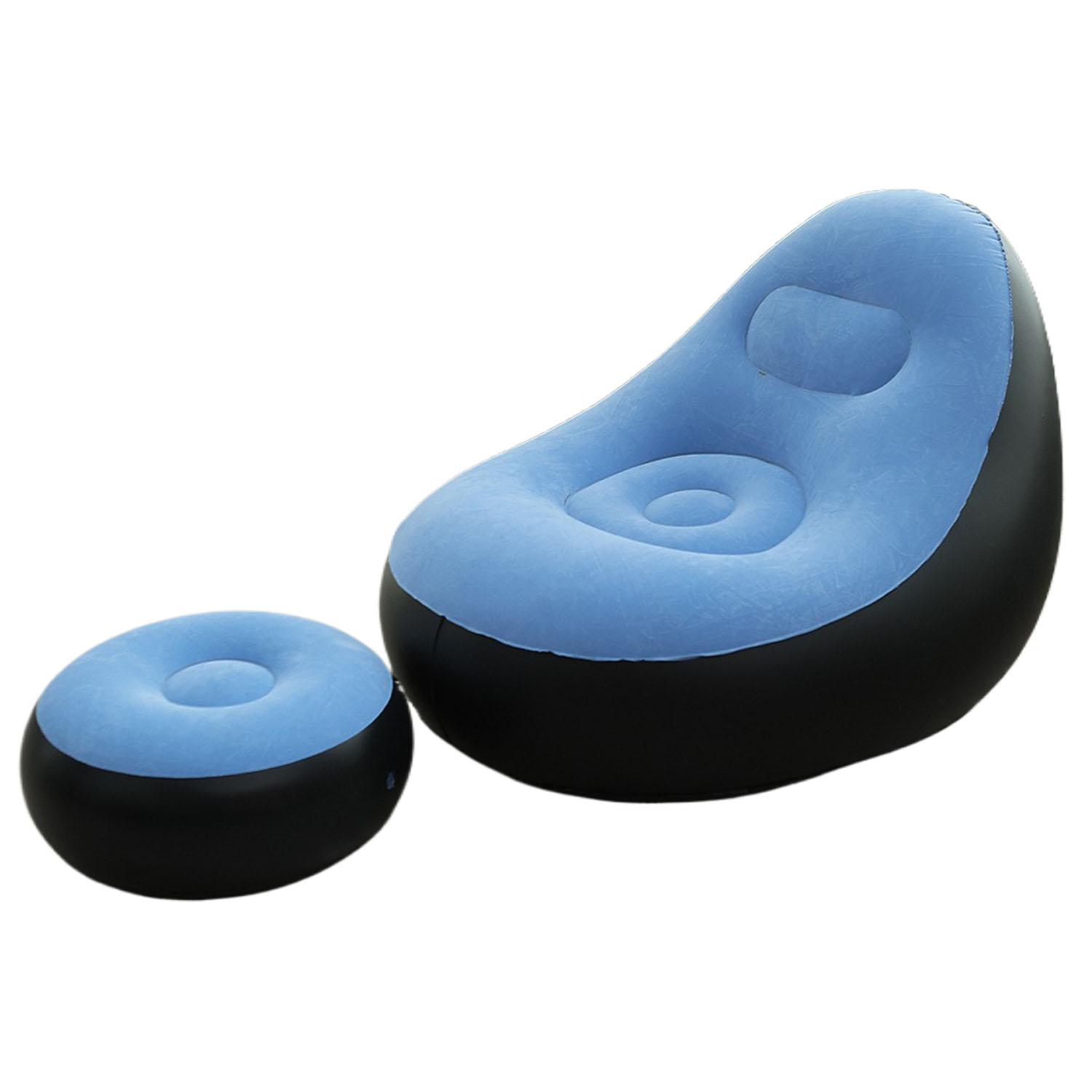 Foldable Inflatable Flocked PVC Sofa 7