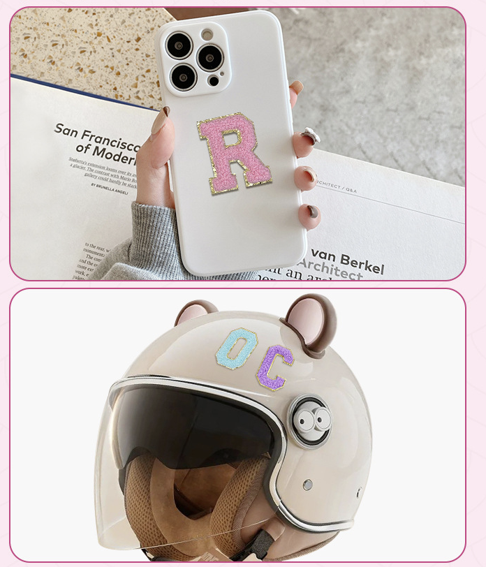 Letter Patches Self Adhesive Stickers for DIY 5
