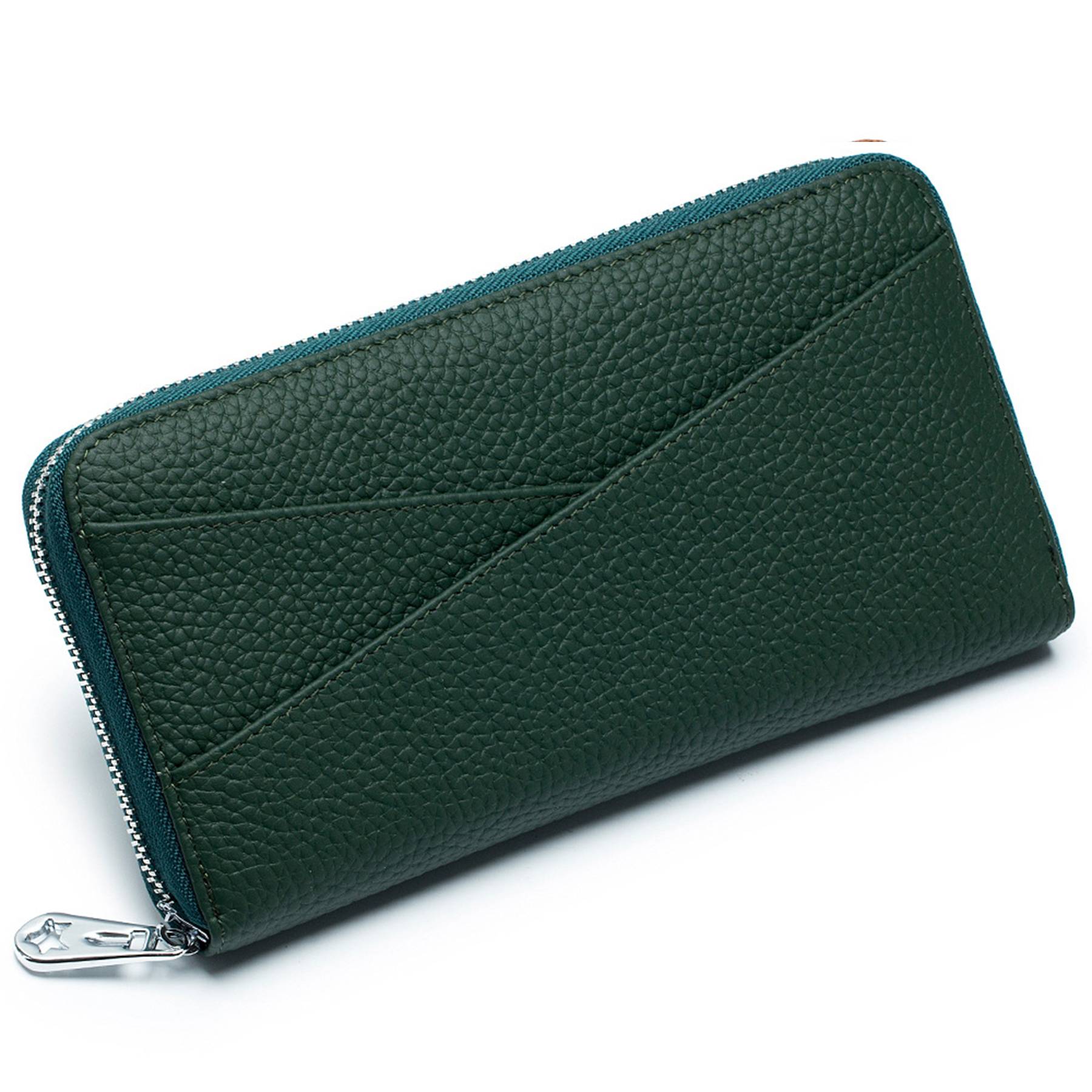 Genuine Leather Stylish accordion card pocket wallet 5