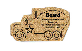 Cement Mixer Cork Coaster 4