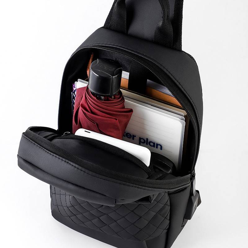 Water Repellent Cross Body Chest Bag For Men 4