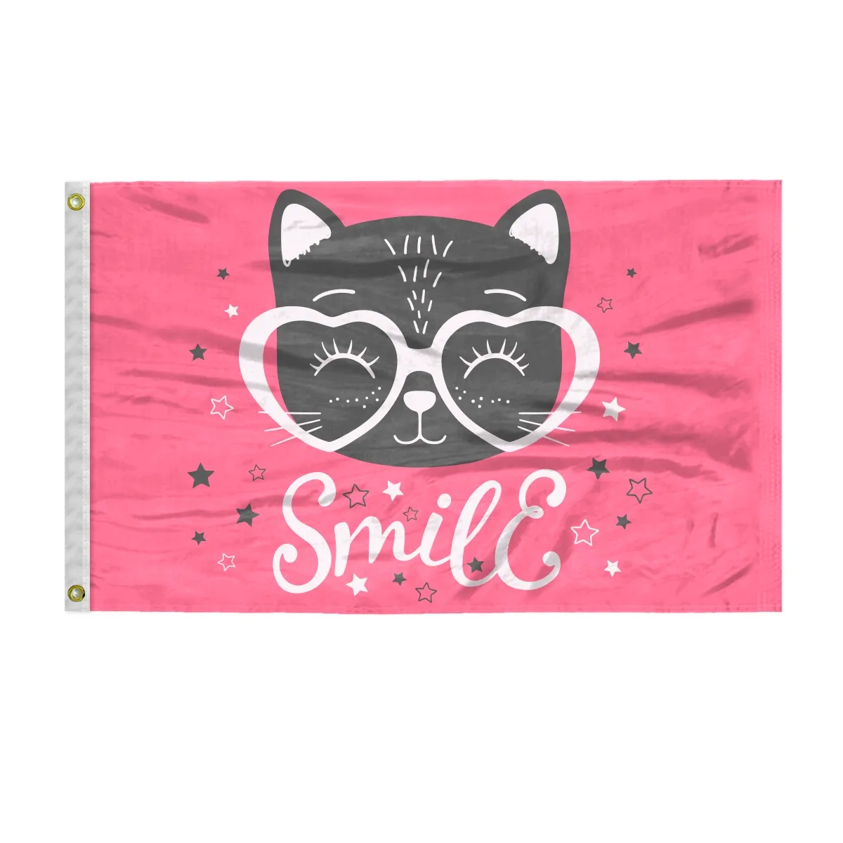 Custom Screen Sublimation Flag - 2.5' x 4' Silk Poly 2
