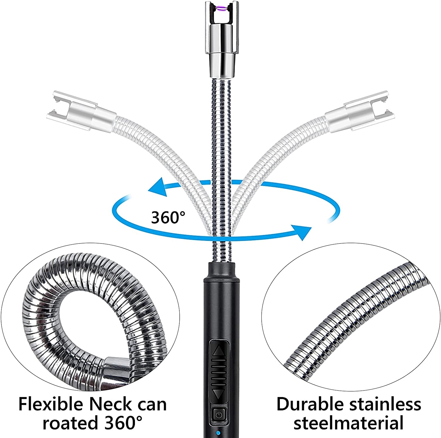 Rechargeable Usb Long Arc Candle Lighters 2