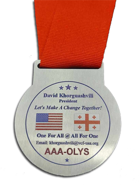 Olympic Medals 2.5" With Your Custom Graphic And Olympic Neck Ribbon 7