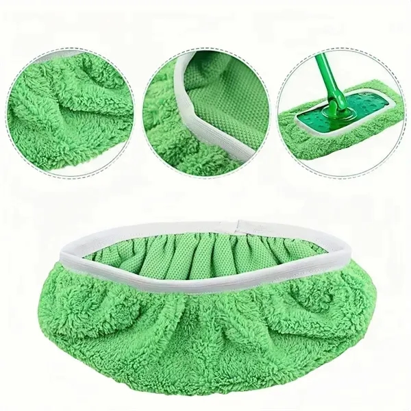Coral Fleece Mop Pads - Reusable Cleaning Cloths 3
