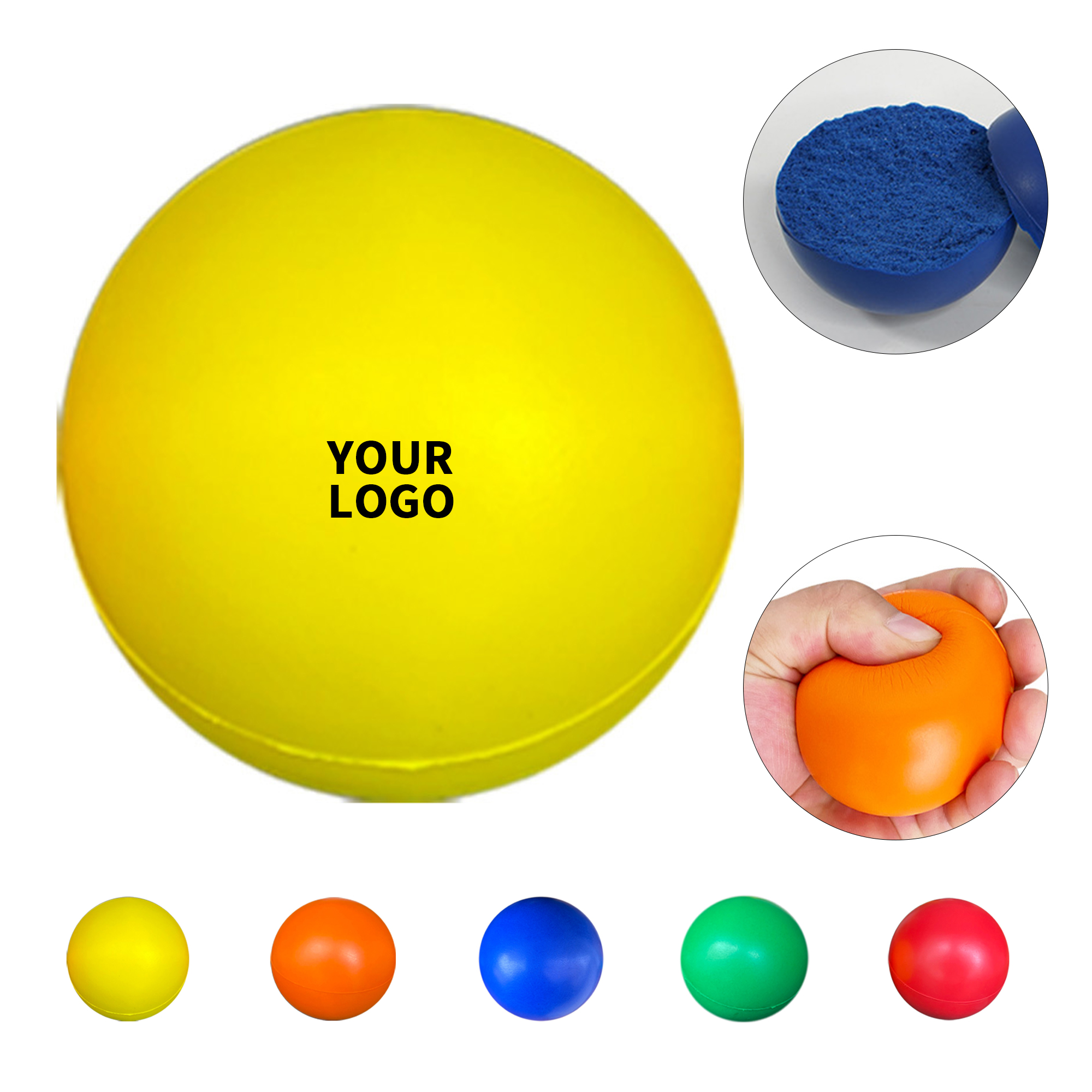 Round Foam Stress Ball Pressure Reduction 1