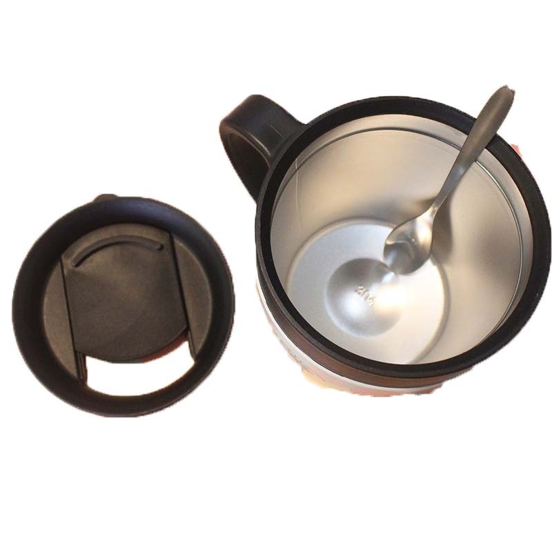 Insulated Stainless Steel Coffee Mug W/ Spoon and Lid for Office/Travel---11 OZ 7