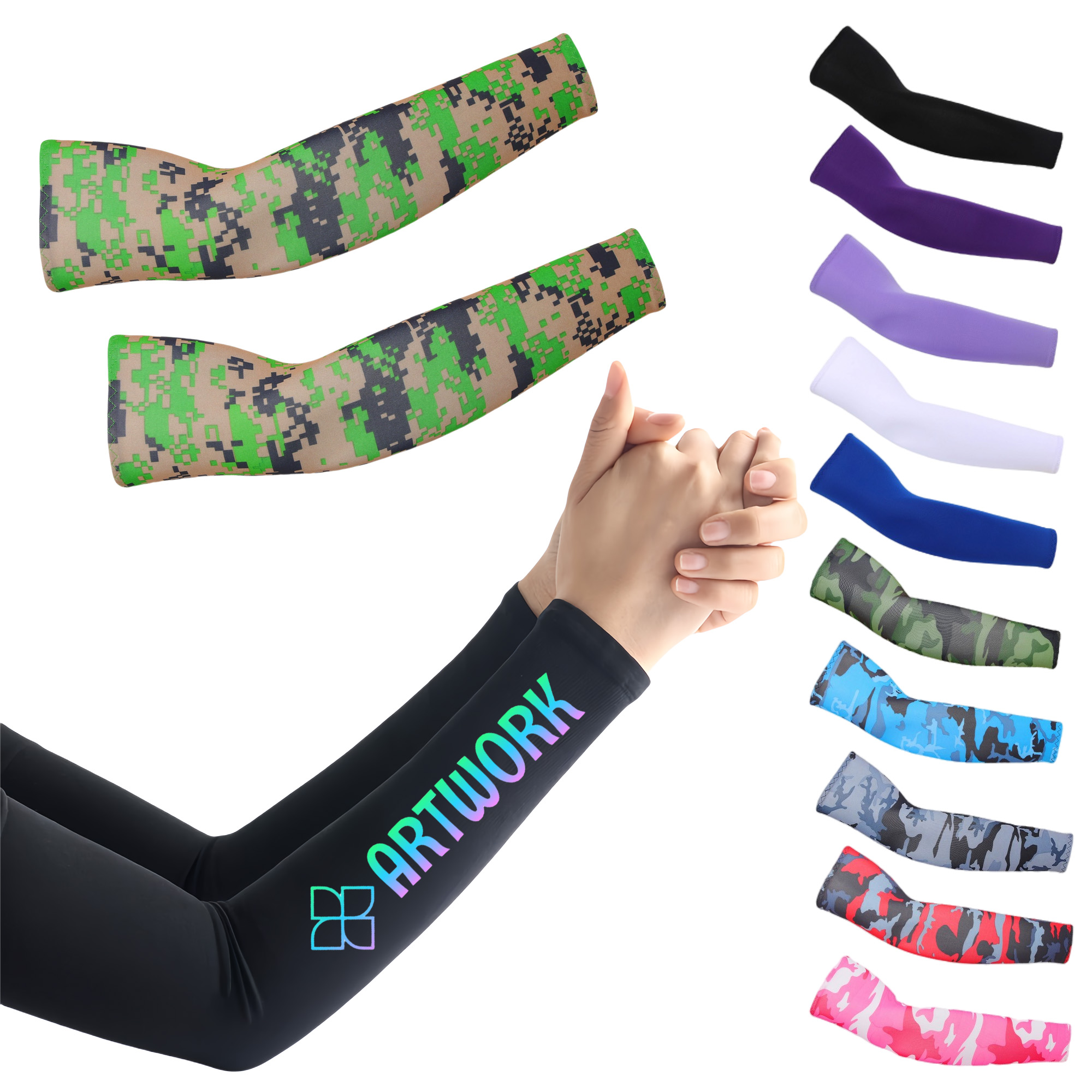 Summer Sports Ice Silk Arm Sleeves 11