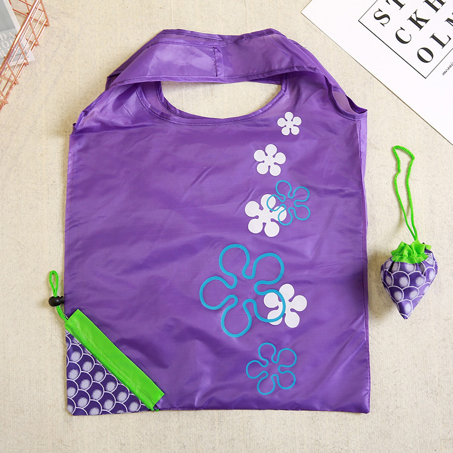 Fruit Shaped Reusable Bags With Handles, custom tote bag with logo imprint 3