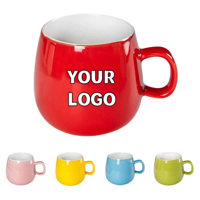 Custom Logo 9 oz. Ceramic Milk Mug 2