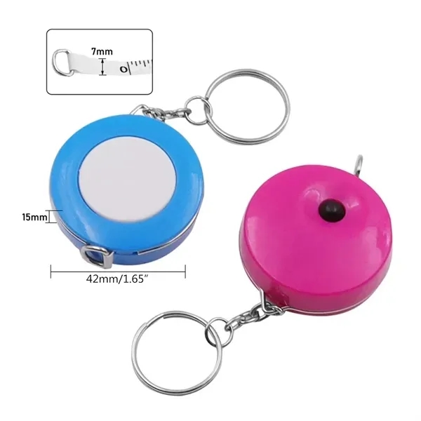 Mini Retractable Tape Measure Keychain - Small 5ft/ 1.5m 8