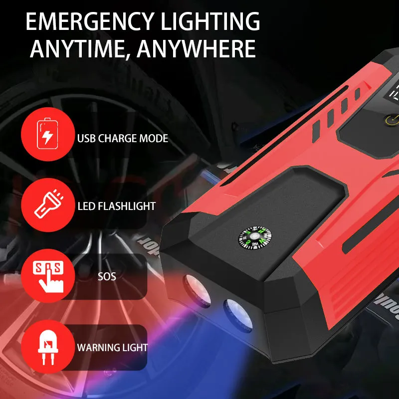 12V Auto Jump Starter Peak 1000A 3