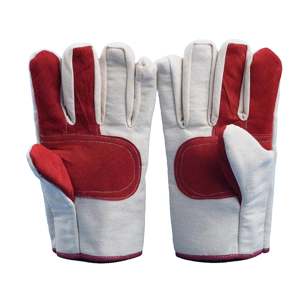 Canvas Work Gloves with Reinforced Palm and Fingertips 5