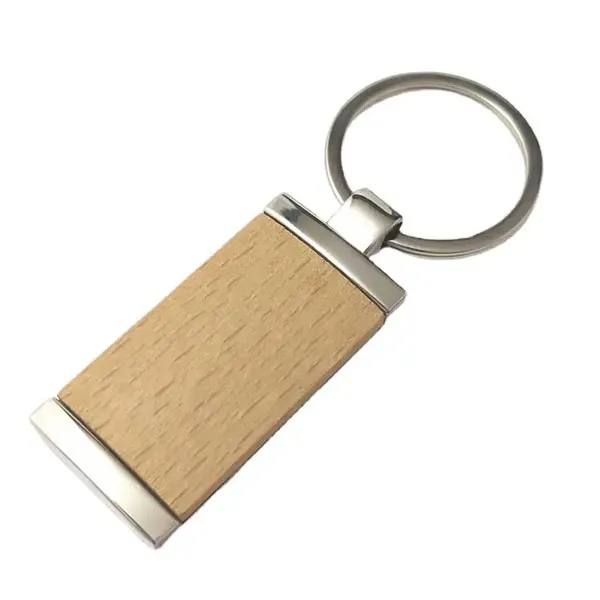 Custom Wooden And Metal Keychain 2