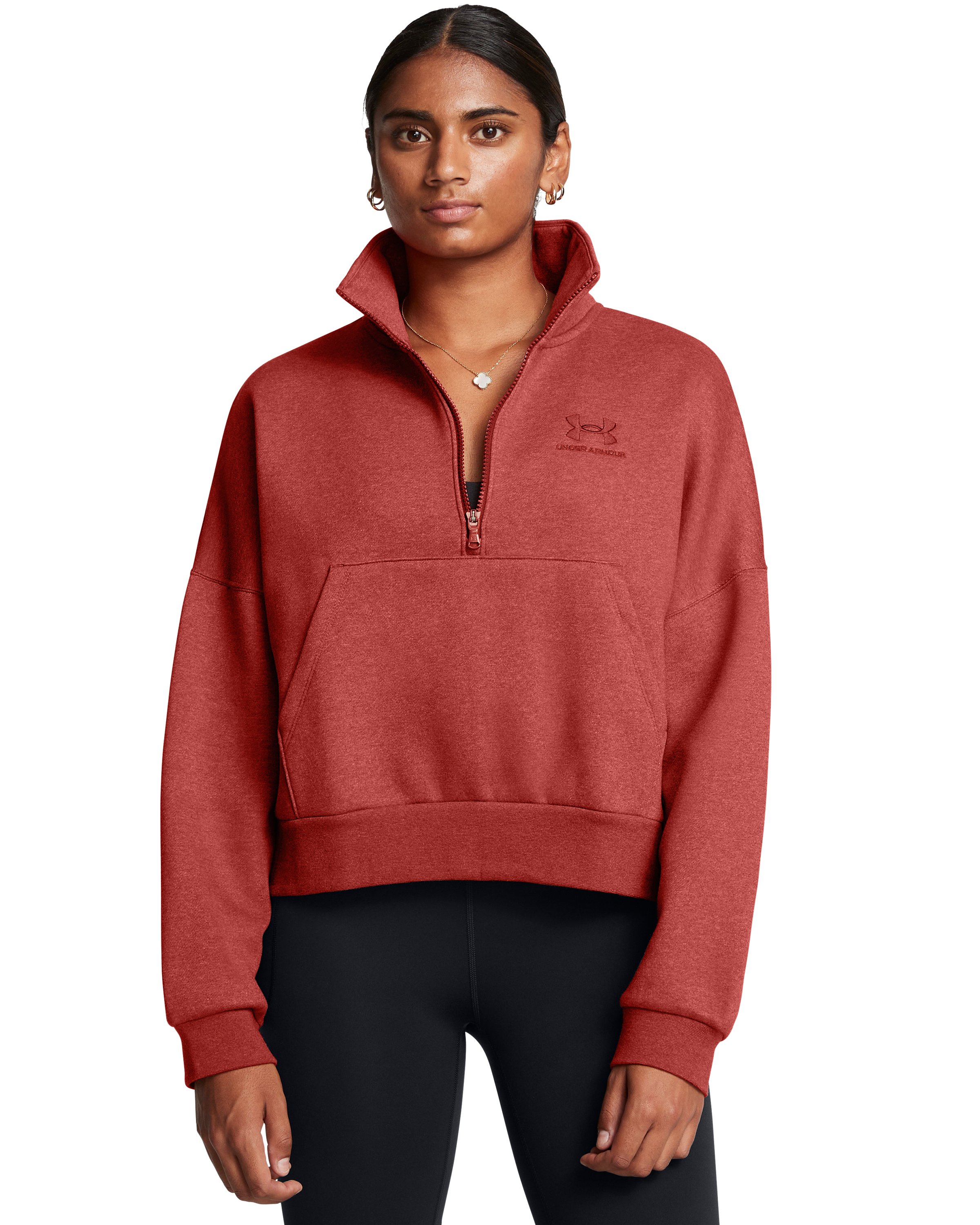 UA Icon Fleece Women's Oversized Zip 5