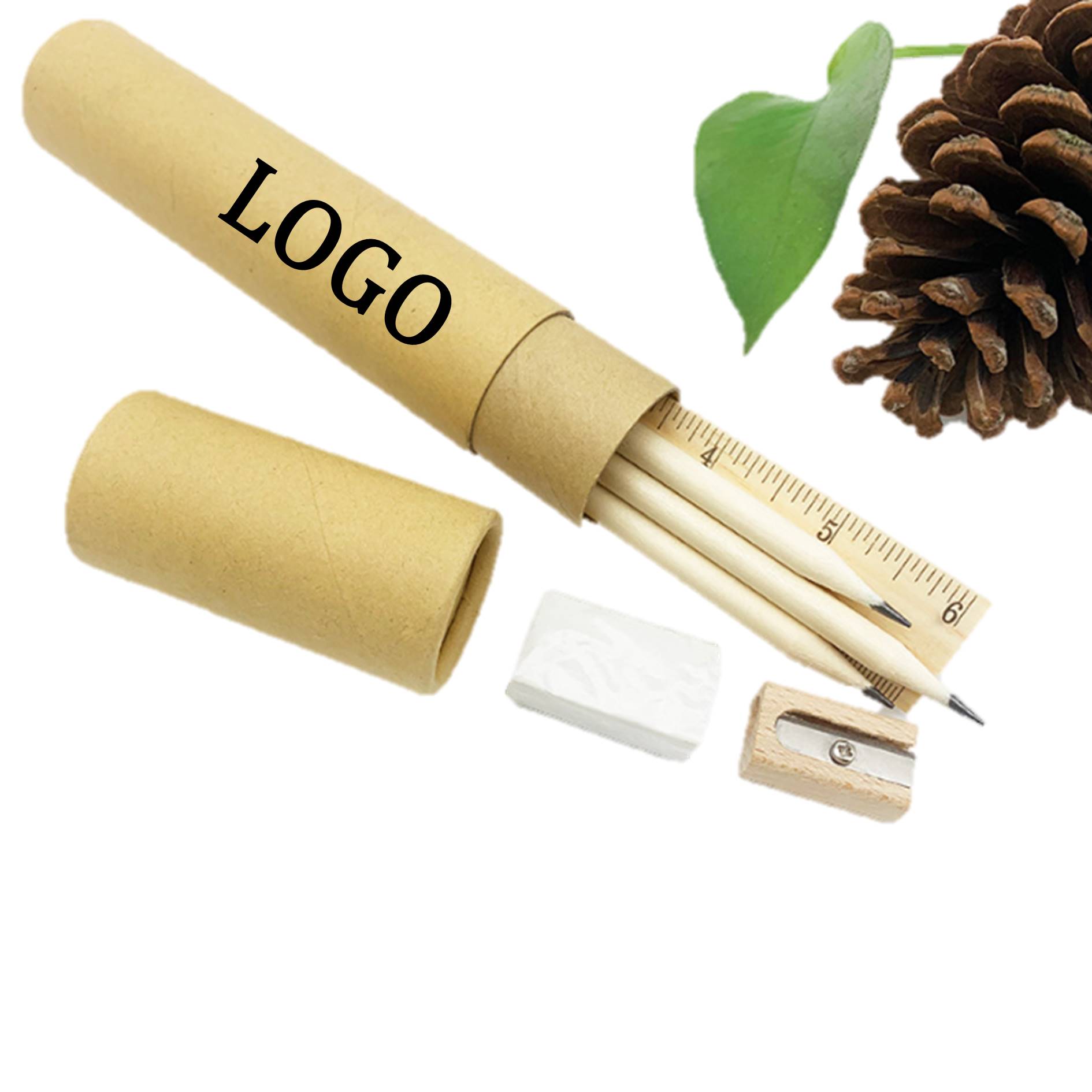 Wooden Pencil Stationery Set 2