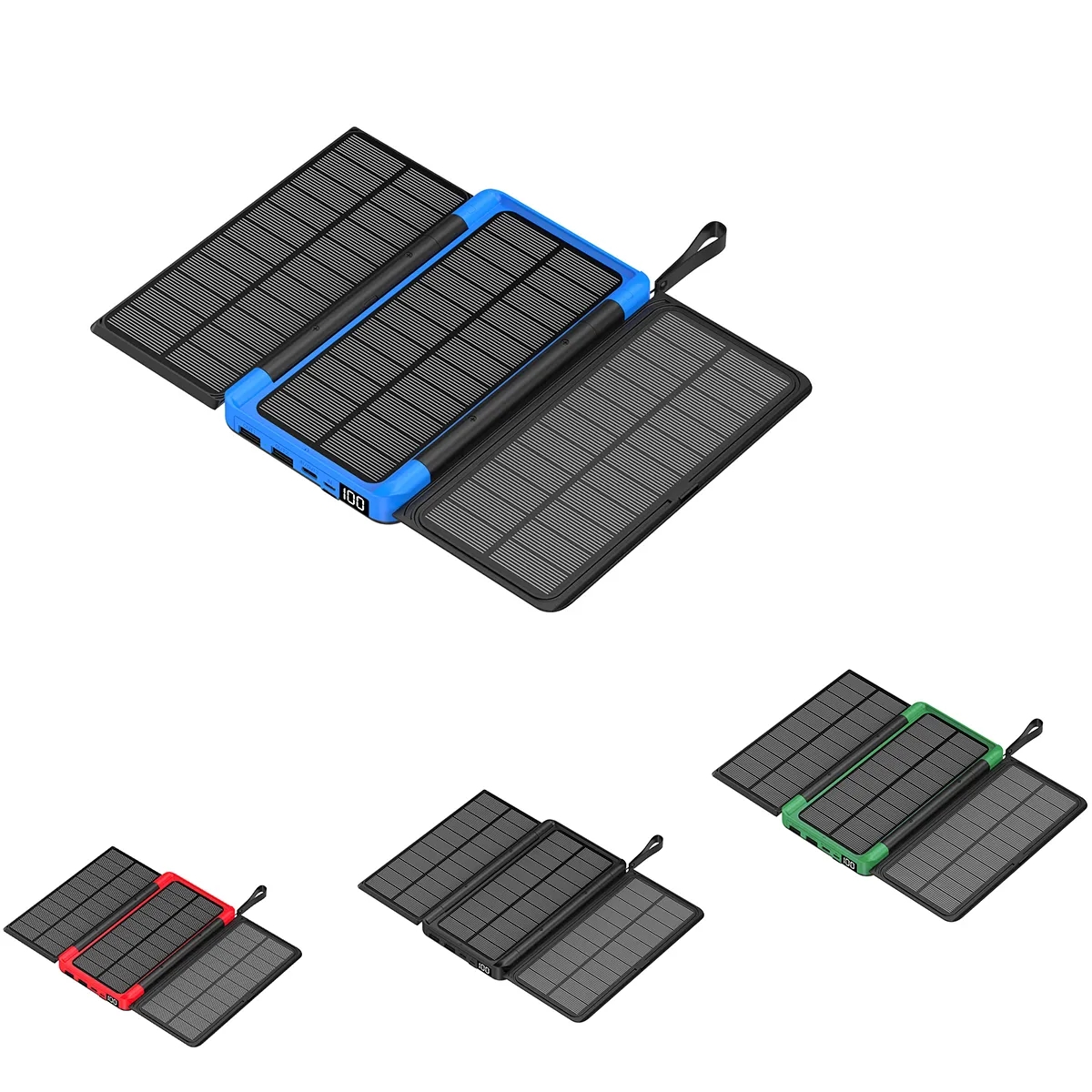 Custom Solar Power Bank Wirless Charger 2