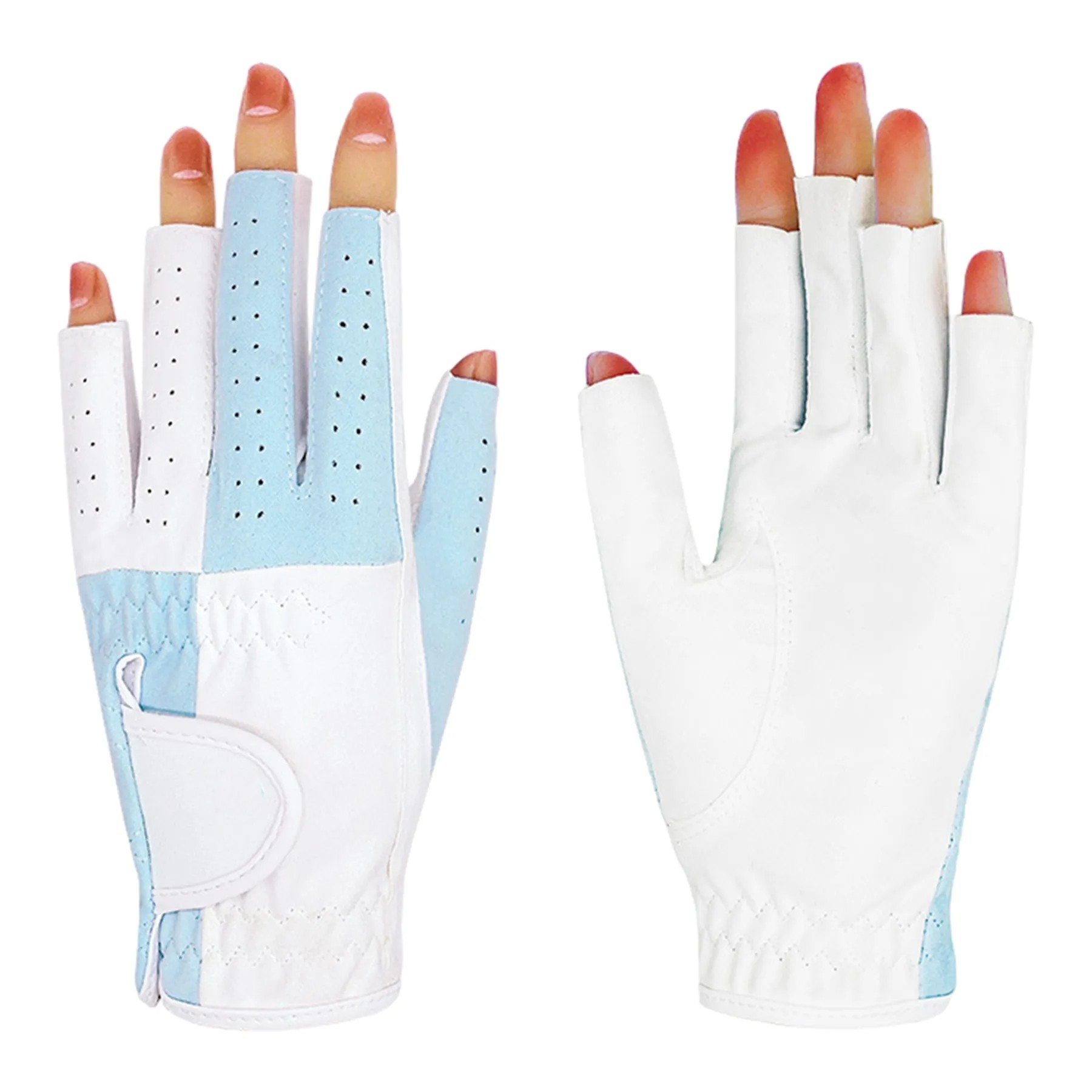 Golf Women Fingerless Gloves Pair 2