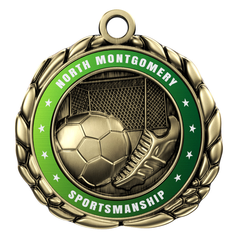 Express Vibraprint™ Soccer Quali-Craft Medallion (2-1/2") 1