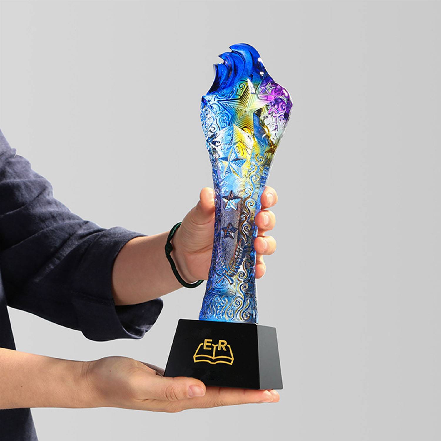 Colorful crystal trophy 5